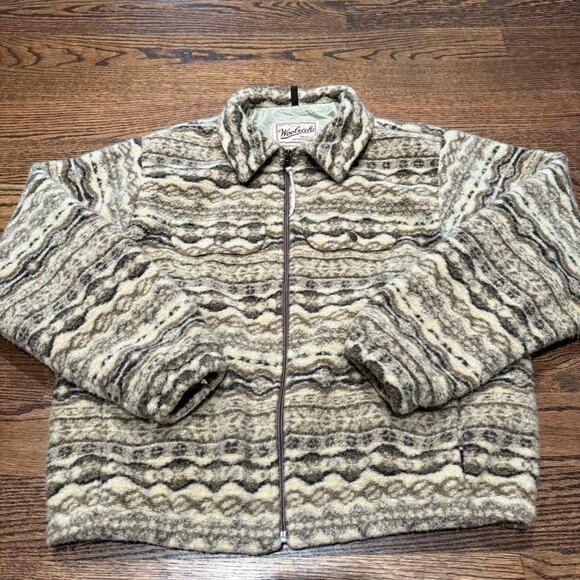 Tan and brown woolrich womens jacket - Picture 1 of 5